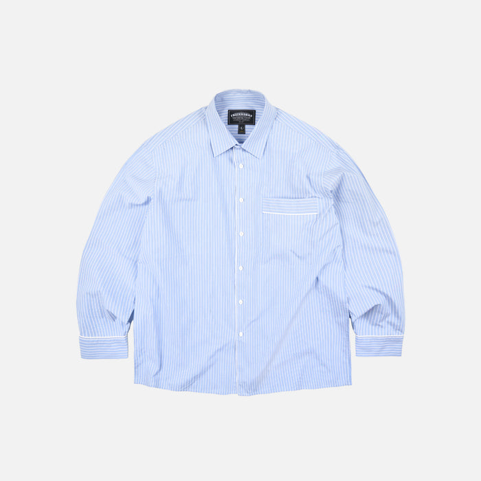PAJAMA STRIPE SHIRT - BLUE