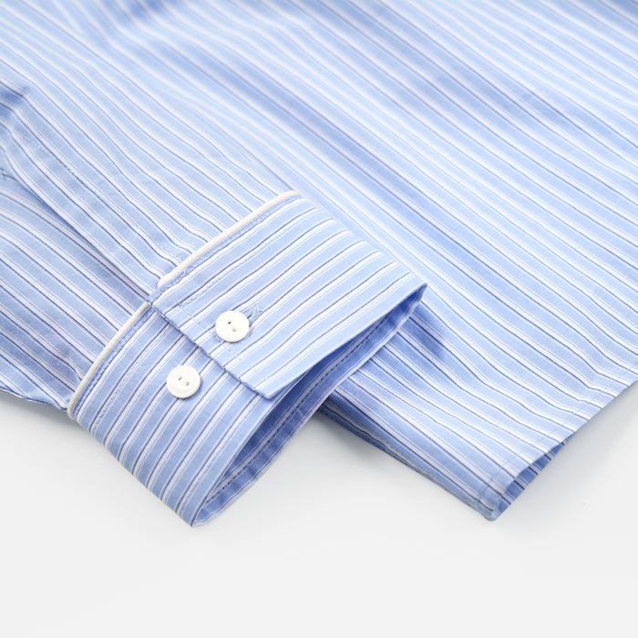 PAJAMA STRIPE SHIRT - BLUE