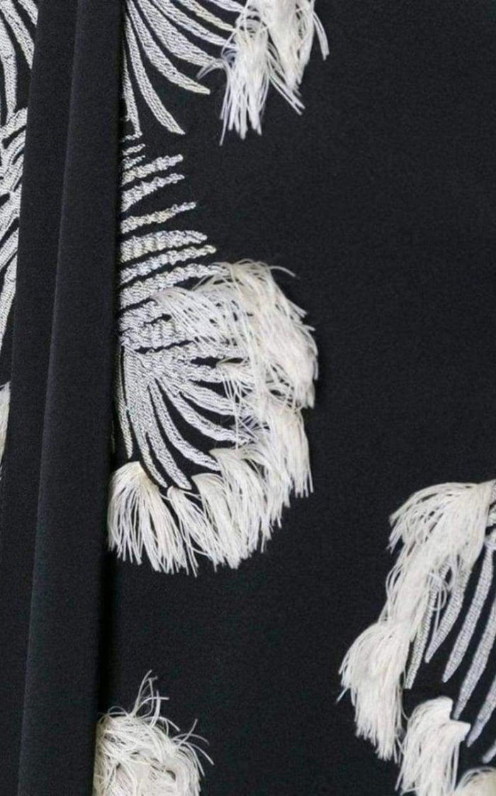 Chloe Palm Jacquard Blouse - Runway Catalog