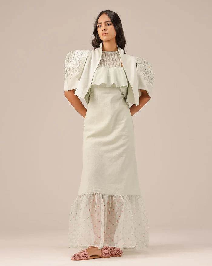 Palm Pop Jacket & Dress (Light Green)