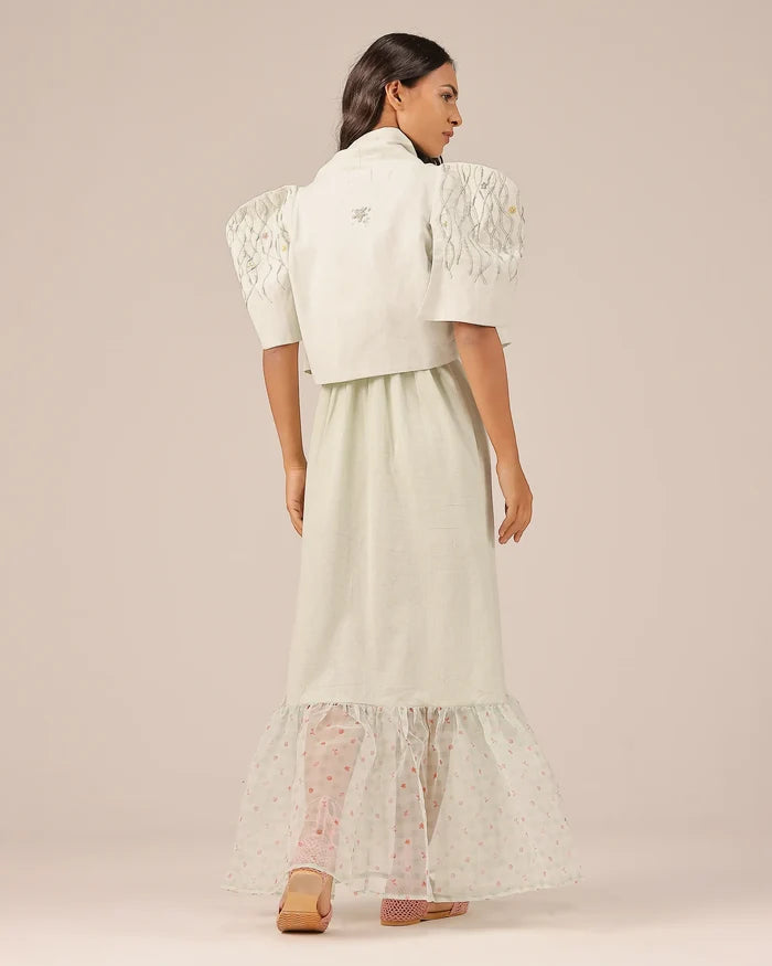 Palm Pop Jacket & Dress (Light Green)