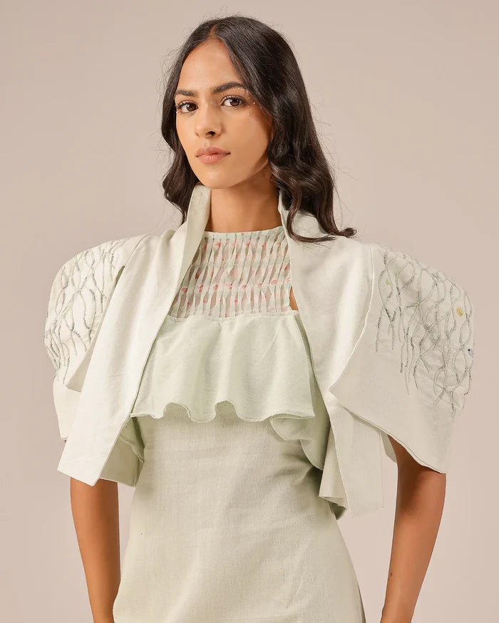 Palm Pop Jacket & Dress (Light Green)