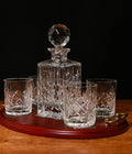 Panel Style Whisky 5 Piece Hosting Tray Set