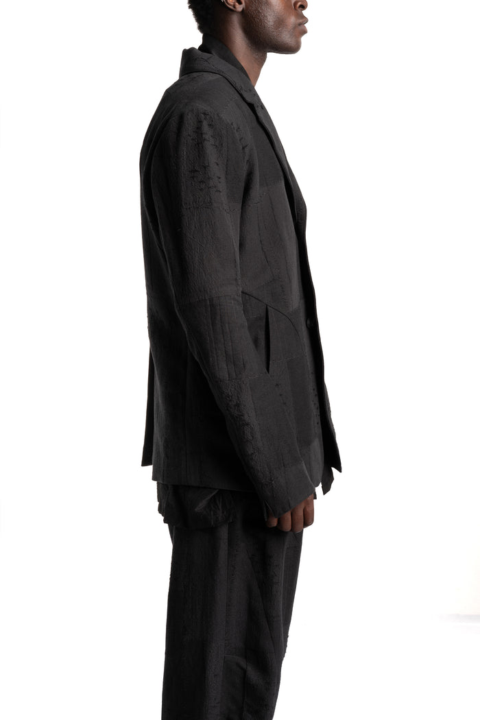 D.Hygen | SS26 - Patchwork Jacquard Jacket, ST104-0626S