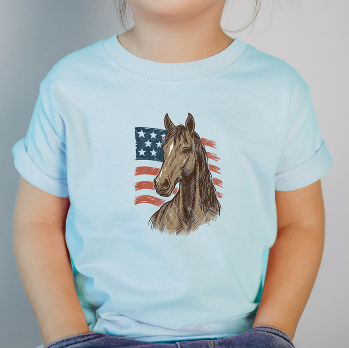 Patriotic Horse Flag– Infant/Toddler/Youth