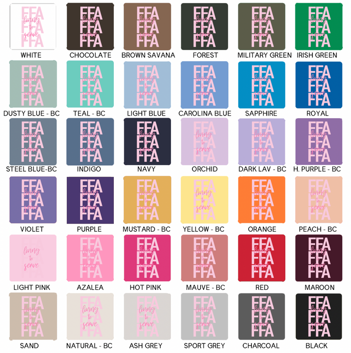 Pink FFA Living To Serve– Hoodie