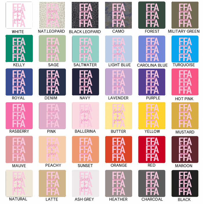 Pink FFA Living To Serve– Infant/Toddler/Youth