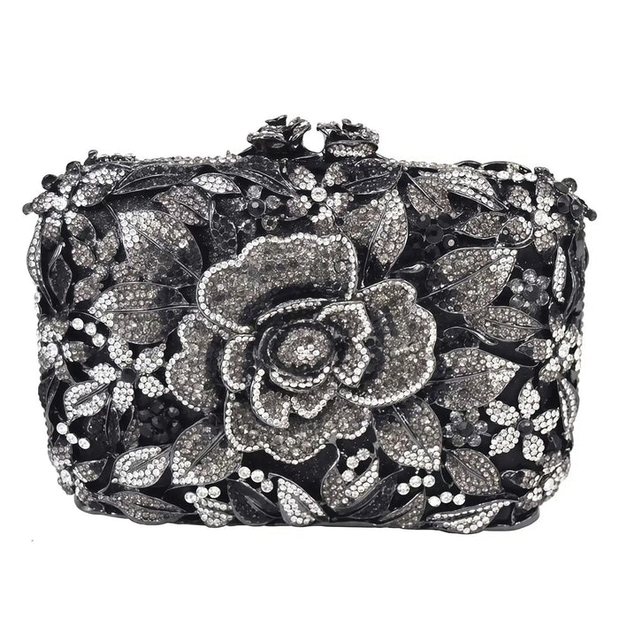 Pink Gold Floral Lace Clutch HB011 Sheer Fairy
