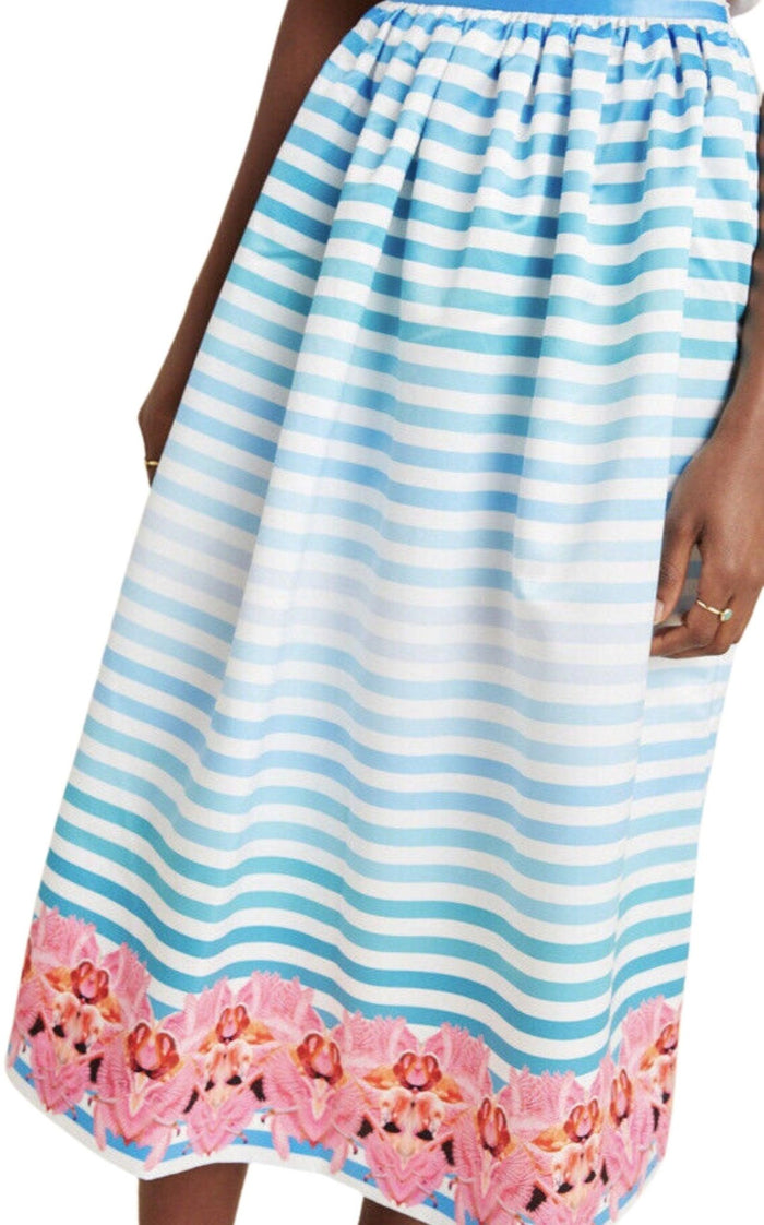 Manish Arora Pleated Print A - Line Skirt - Runway Catalog