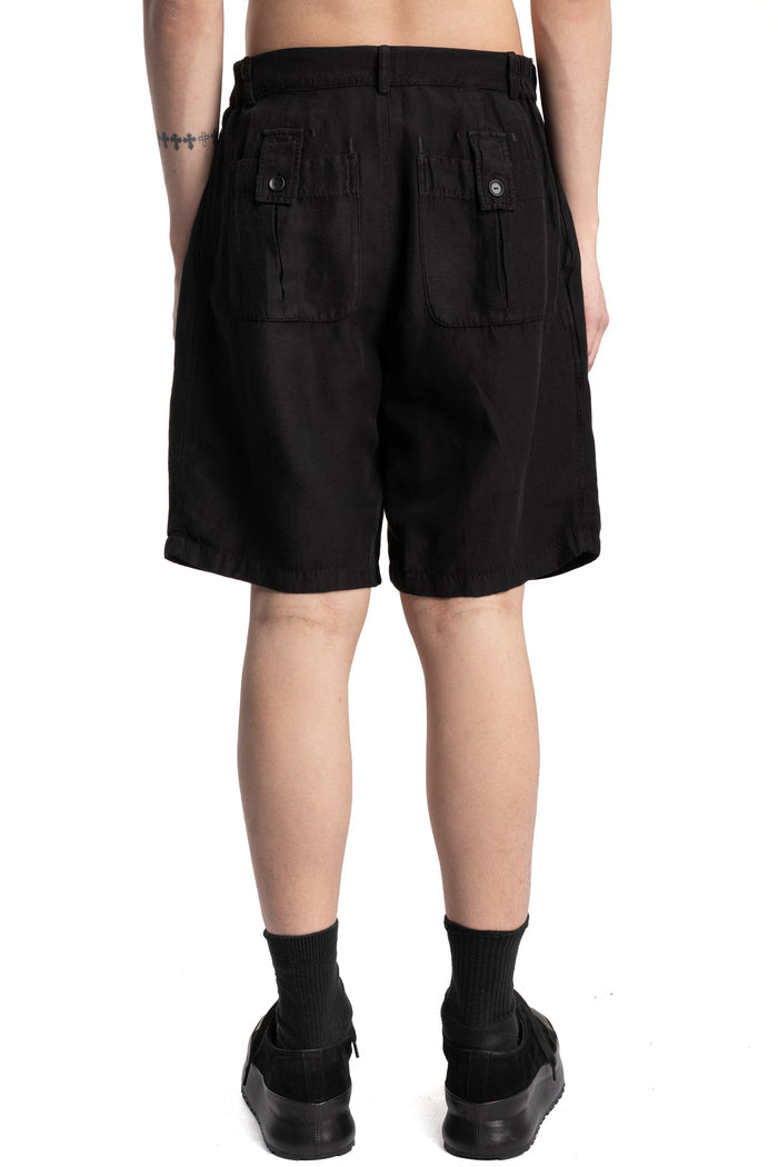 Andrea Yaaqov | SS26 - Pleated jacquard shorts, 26MSFT39