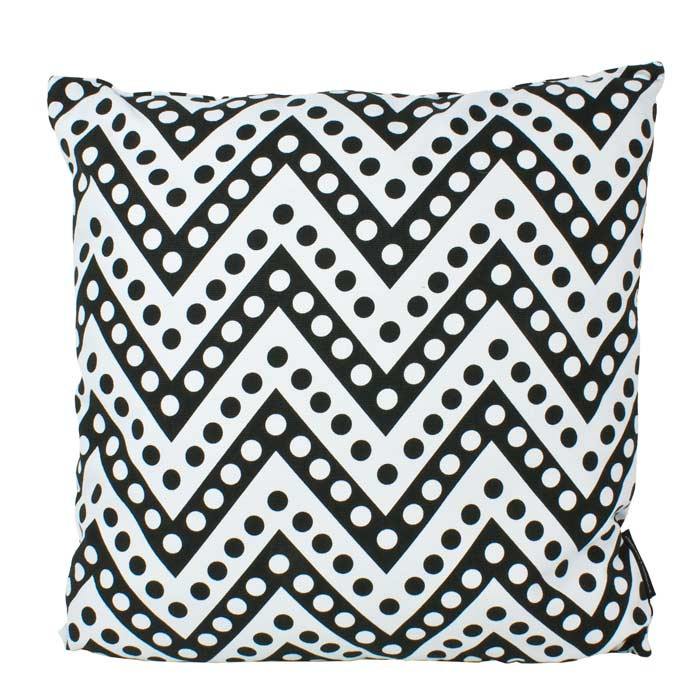 Stoneleigh & Roberson Polka Dot Chevron Cushion (45cm) | Koop.co.nz