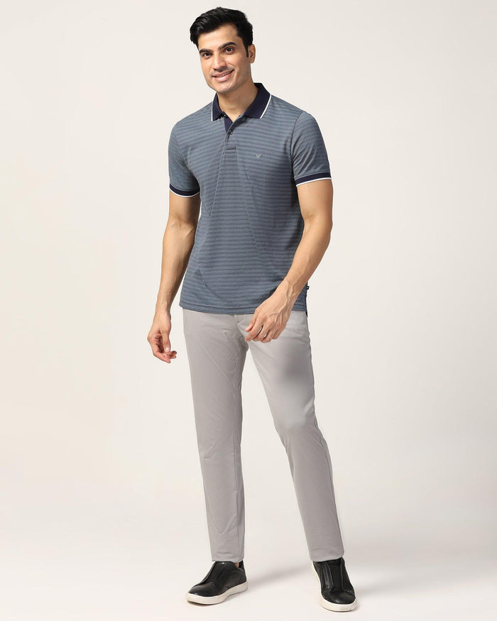 Polo Navy Structure T-Shirt - Kiyo
