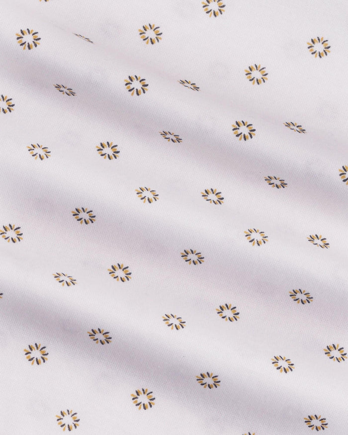 Polo White Printed T-Shirt - Sky