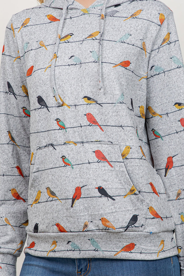 PRE-ORDER: Hoodie Birds On Wire