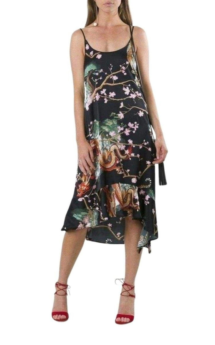 Paco Rabanne Printed Asymmetric Dress - Runway Catalog