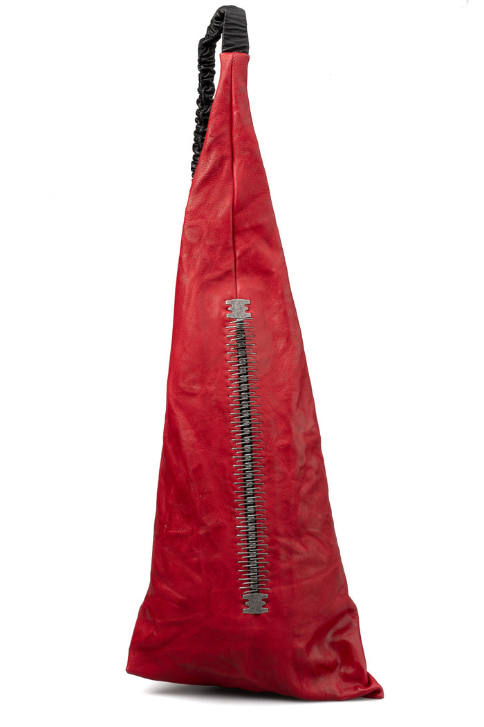 Isaac Sellam | SS26 - Pyramide leather pouch | COCO ROUGE