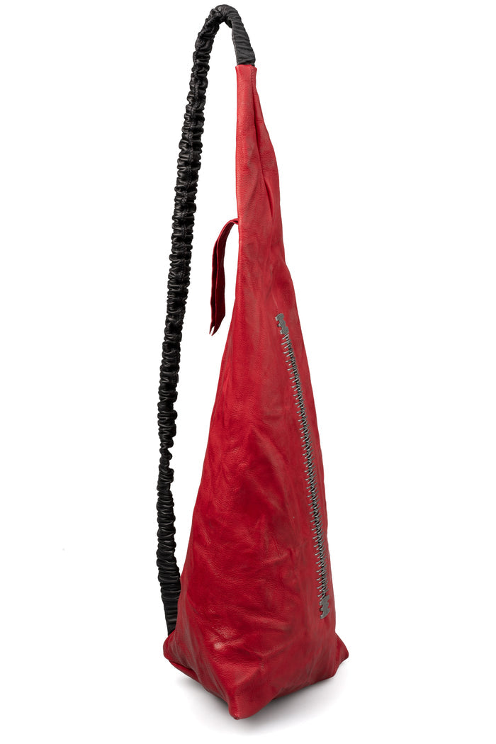 Isaac Sellam | SS26 - Pyramide leather pouch | COCO ROUGE