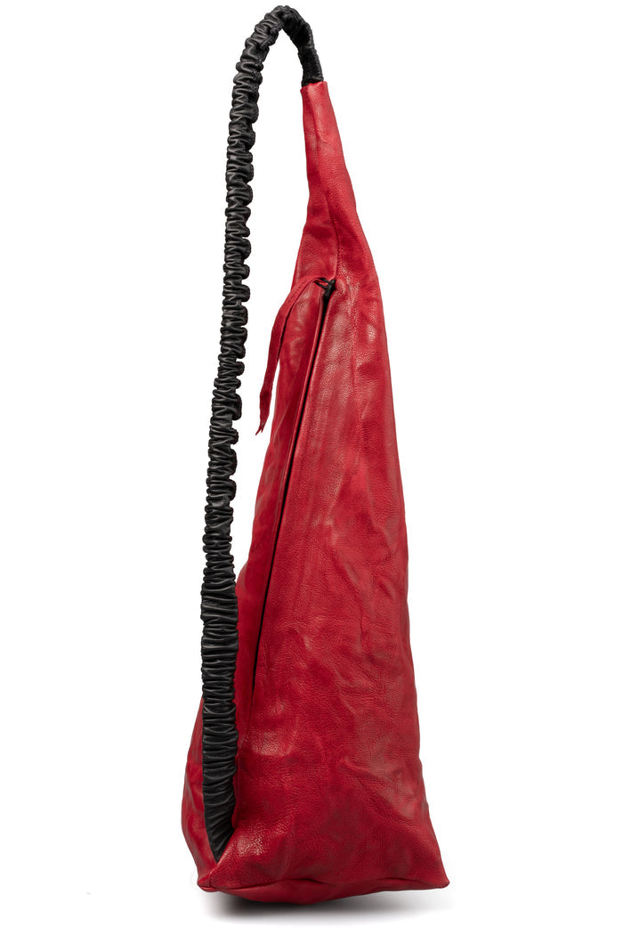 Isaac Sellam | SS26 - Pyramide leather pouch | COCO ROUGE