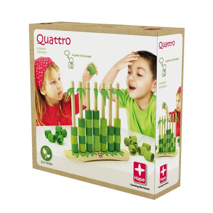 Hape Quattro Bamboo Strategy Game | Koop.co.nz