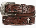 Ranger Tooled Leather Cross Belt