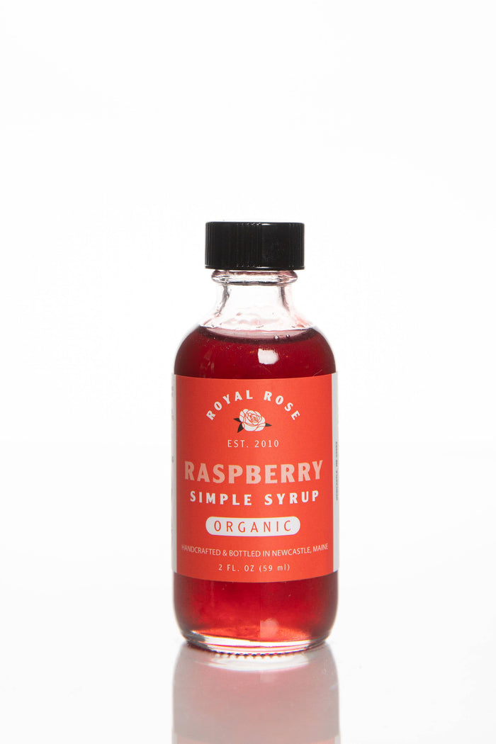 Raspberry Organic Simple Syrup: 2 oz (Two 2 oz bottles)