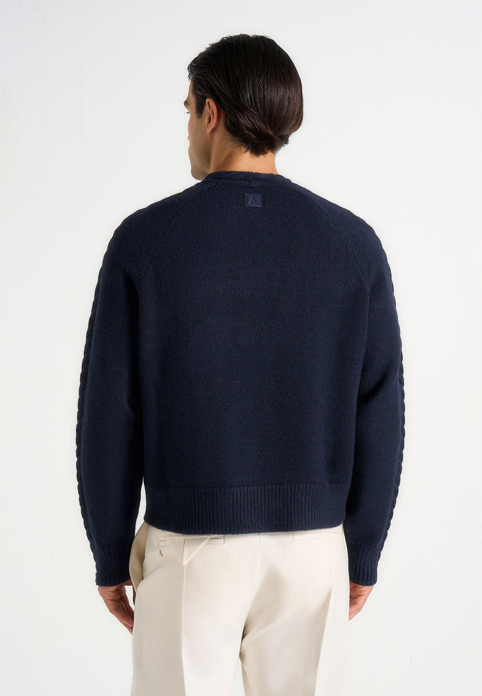 raymond-plait-detail-raglan-knit-jumper-navy