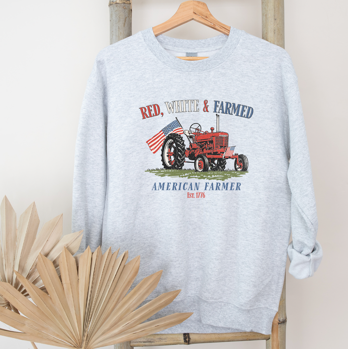 Red, White, and Farmed– Crewneck