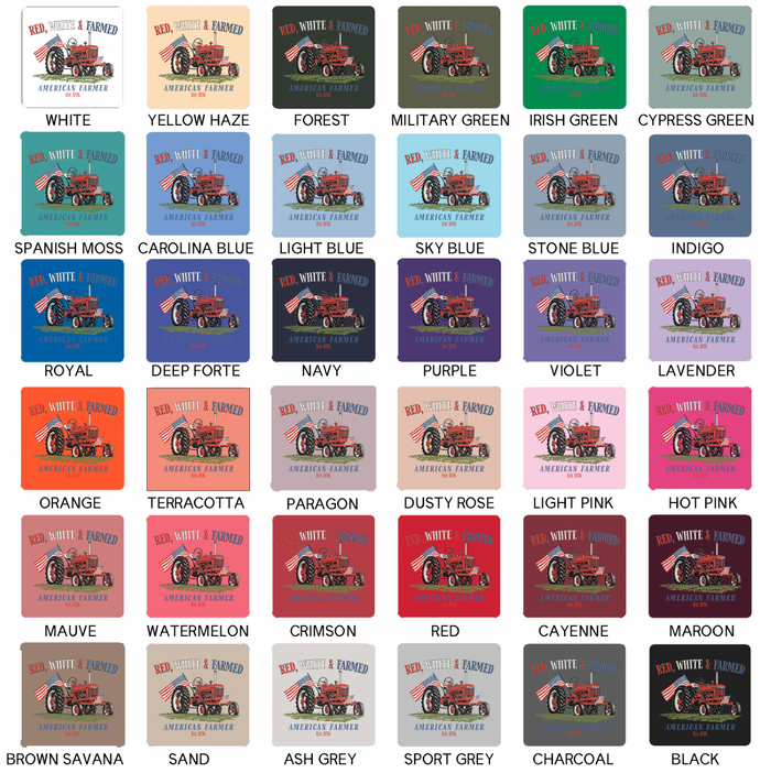Red, White, and Farmed– Crewneck