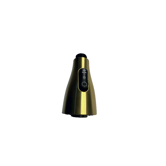 Replacement Three-Function Brushed Gold Faucet Spray Head