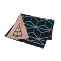 Amalfi Reversible Empire Knit Throw – Navy & Pink | Koop.co.nz