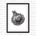 RM Cap Badge - ERII - INDIGO ZULU INK