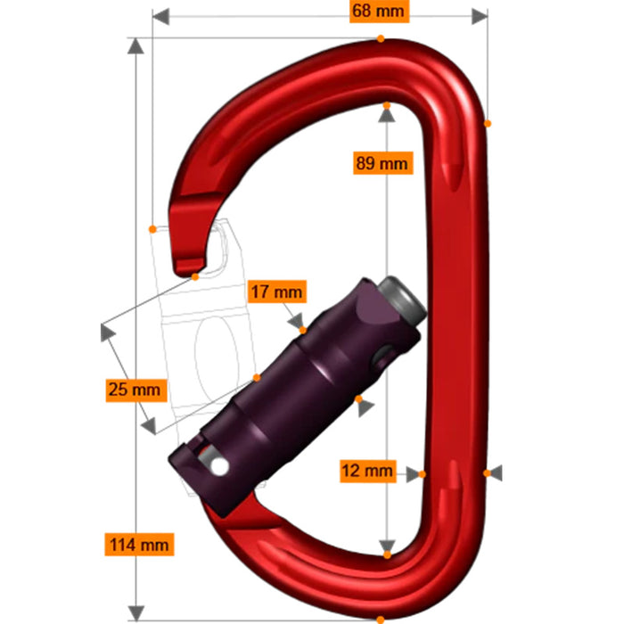 RockD Auto-Lock Carabiner
