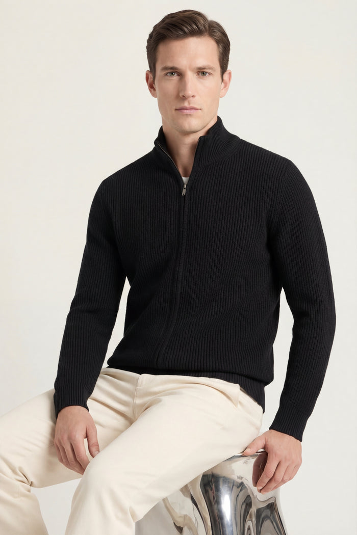 Roma Cashmere Cardigan Black