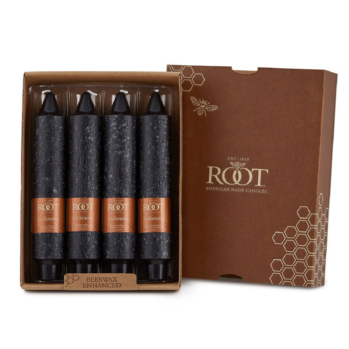 ROOT Timberline Collenette Taper Candles: Black