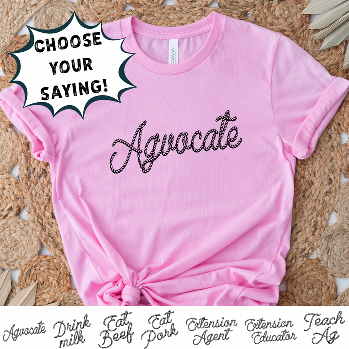 Rope- CHOOSE YOUR SAYING– Bella Canvas T-Shirt