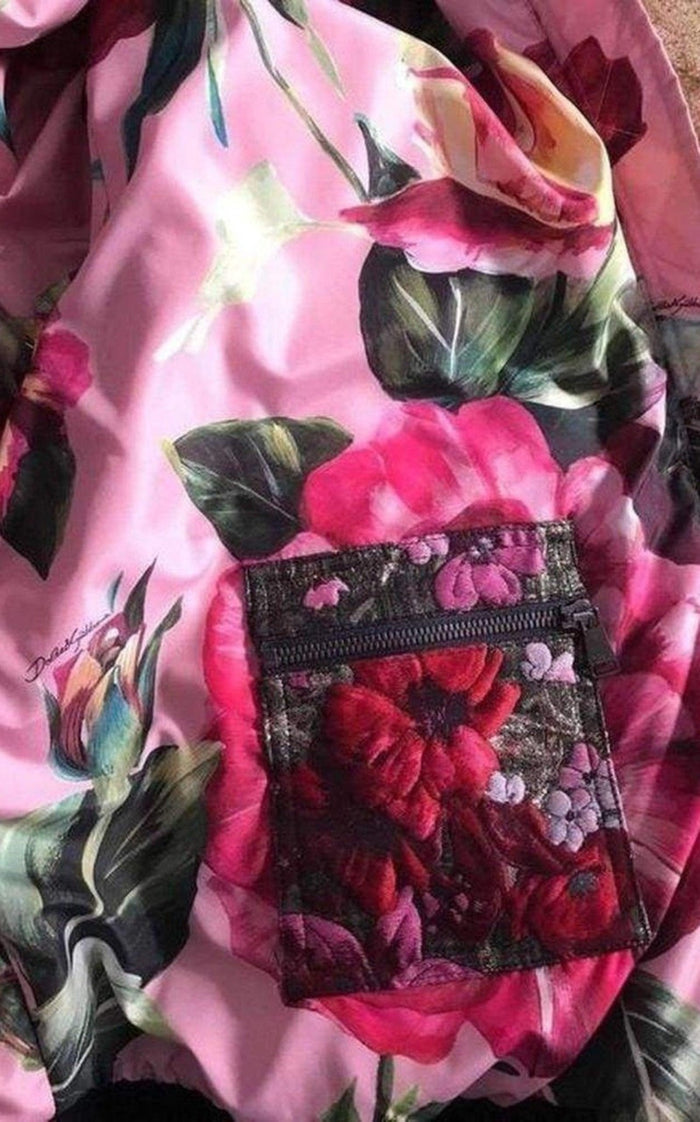 Dolce & Gabbana Rose Print Bomber Jacket - Runway Catalog