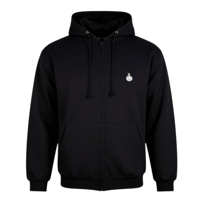 Royal Full Zip Hoodie - Black