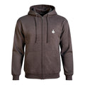 Royal Full Zip Hoodie - Charcoal Grey