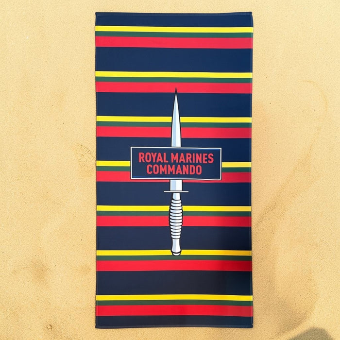 Royal Marines Dagger & Flash Beach Towel