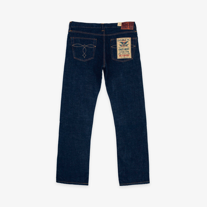 RRL - Slim Boot Cut Selvedge Jeans - East/West Rinse