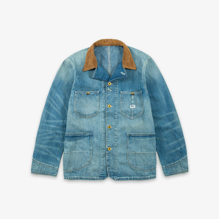 RRL Corduroy Collar Denim Jacket Wrightsville Wash