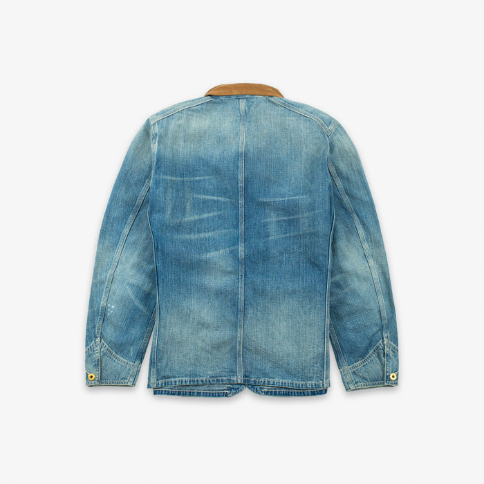 RRL Corduroy Collar Denim Jacket Wrightsville Wash