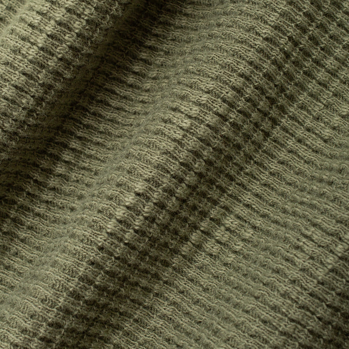 RRL Garment-Dyed Waffle Henley T-Shirt Tree Green