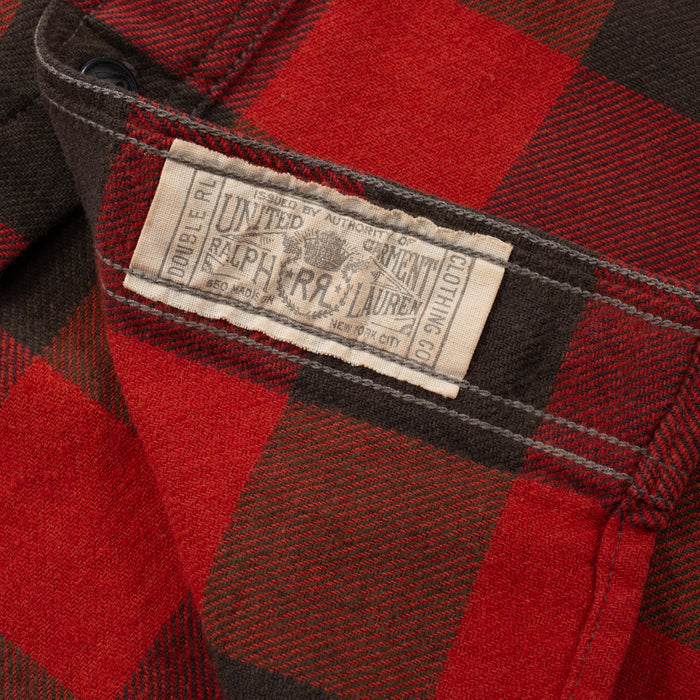 RRL Plaid Twill Workshirt Red / Black
