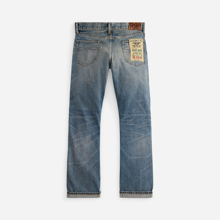 RRL Slim Boot Selvedge Jeans Briarfield Wash