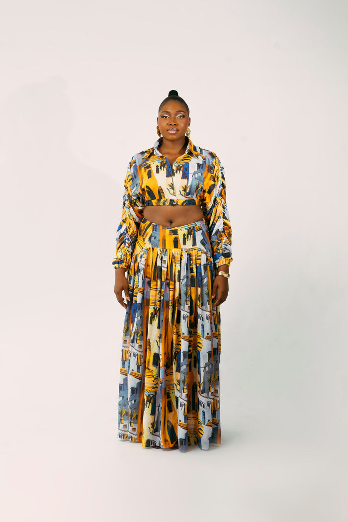 SAINT TROPEZ SKIRT SET - YELLOW