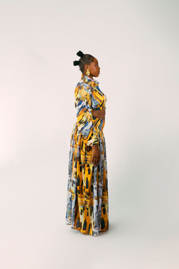 SAINT TROPEZ SKIRT SET - YELLOW