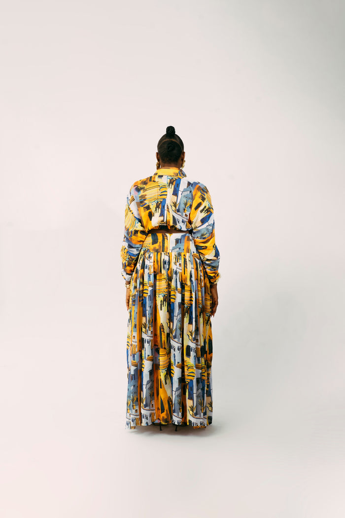 SAINT TROPEZ SKIRT SET - YELLOW