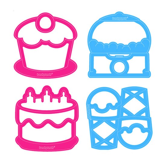 Lunch Punch Sandwich Cutters - Sweet (4pc) | Koop.co.nz