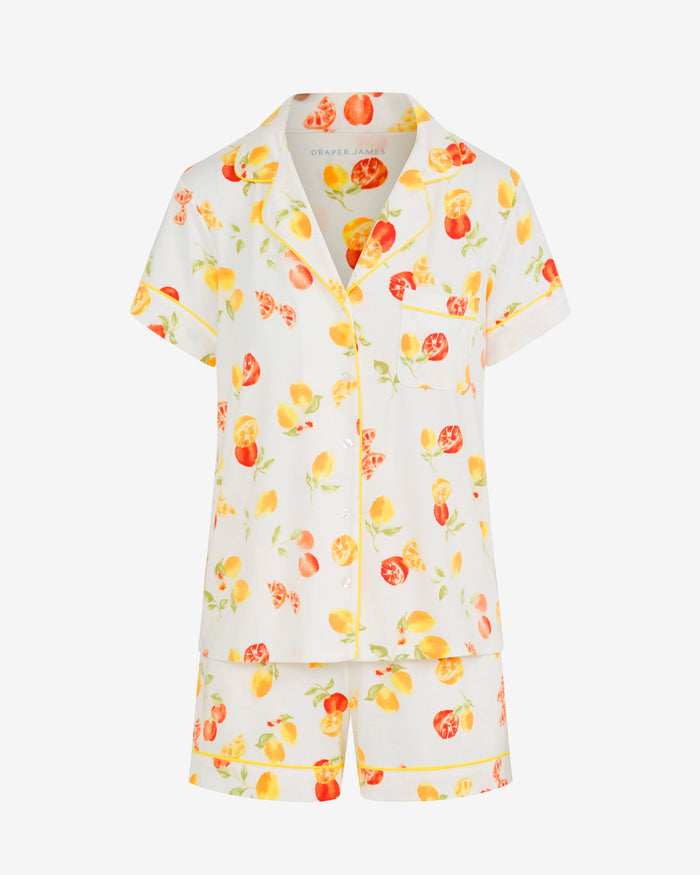 Sara Pajama Set in Citrus